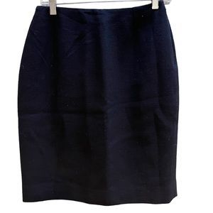 Emporia Armani black wool blend vintage skirt